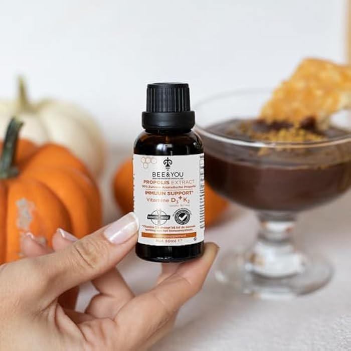 BEE & YOU BEE and You 100% Natural Propolis Extract | Vitamin D3 K2 High Potency, Immune Support Supplement, Antioxidants, Natural Detox, Keto, Paleo, Gluten-Free | 1 Fl Oz - Image 2