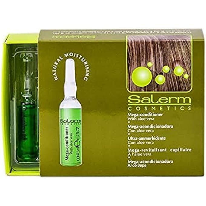 Salerm COSMETICS MEGA CONDITIONER FOR NATURE MOISTURISING TREATMENT - 12 VIAL X 0.17 OZ BY