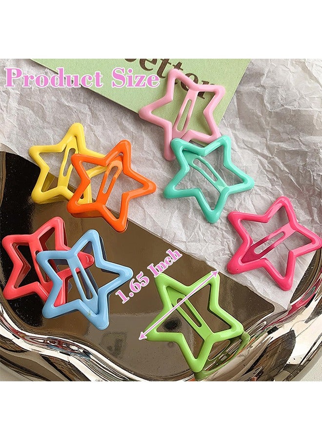 27-Piece Colorful Star Hair Clips for Girls, kids, Cute Hair Accessories, Candy Color Hair Pins - Image 2