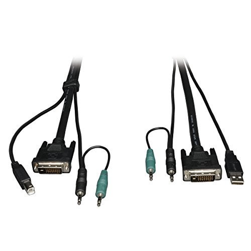 TRIPP LITE 15-Feet Cable Kit for B002-DUA2/B002-DUA4 Secure KVM Switches 15' (P759-015),Black - Image 1