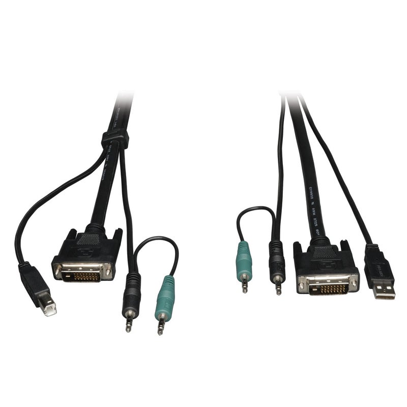TRIPP LITE 15-Feet Cable Kit for B002-DUA2/B002-DUA4 Secure KVM Switches 15' (P759-015),Black - Image 2