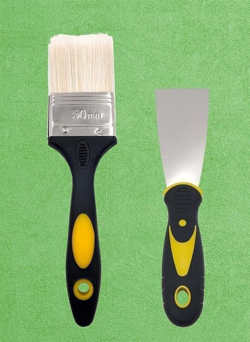 Chase Up Paint Roller Set 6pc- Paint Rollers for Walls and Ceilings, Paint Pads, Paint Tray, Brush, Scraper, Mini Rollers for Painting, Paint Sleeves, Paint Supplies - Roller Sets for Painting Decorating Walls - Image 4