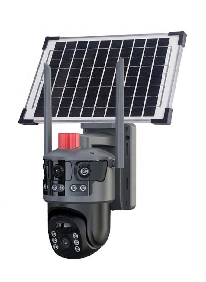 دوسالا كاميرا أمان شمسية VC13-4G PRO – 6MP/8MP HD لاسلكية خارجية 4G CCTV مع كشف الحركة بالذكاء الاصطناعي، دعم بطاقة SIM، رؤية ليلية ملونة بالكامل، صوت ثنائي الاتجاه، كاميرا مراقبة ذكية تعمل بالطاقة الشمسية ومقاومة للماء. - Image 1