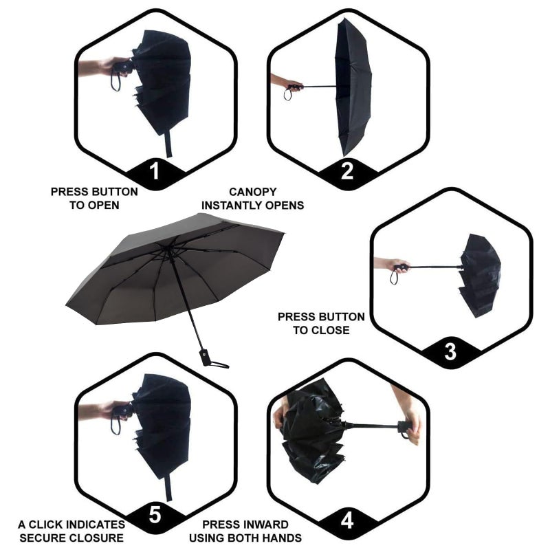 SY COMPACT Travel Umbrella Windproof Automatic Umbrellas Small Compact UV Sun Protection Factory Outlet Umbrella - Image 3