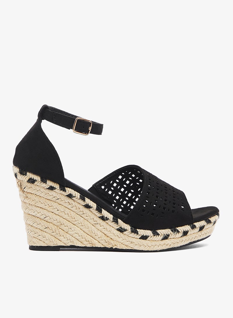 Savannah Collection High Wedged Sandal - Image 1