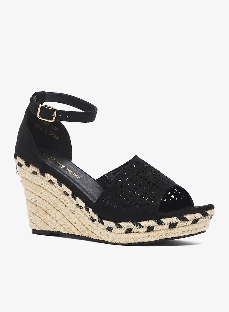 Savannah Collection High Wedged Sandal - Image 2