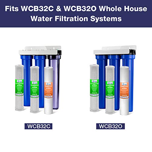 iSpring F3WCB32 20" x 2.5" Whole House Water Filters for WCB32 Series Water Filter Systems, Pack of 3 - Image 2