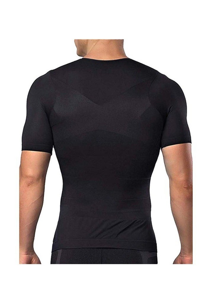 Generic - Men's Slimming Tank Top Body Shaper Compression Shirts For Men Slim Undershirts Abs Vest For Workout Abdomen - Image 1
