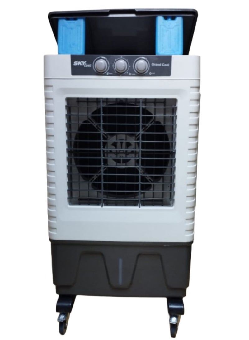 SKYLINE Grand Cool Air Cooler Normal 90L with 2 Free Ice packs & Anti Bacterial Dust Filter  - Image 1