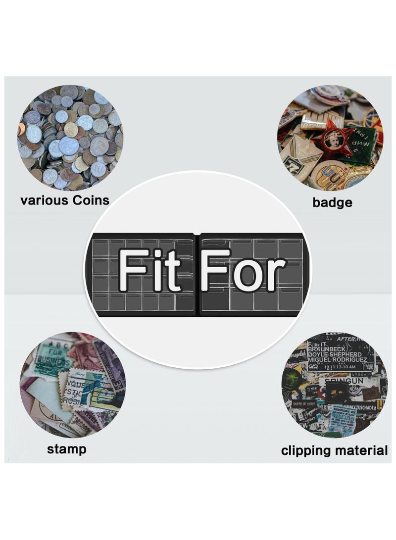 SYOSI Coin Collection Supplies for Collectors, 300 Pockets Coins Collecting Folder Album with PVC Free Sleeves for 20/25/ 27/30/ 38/ 46mm, Coin Book Holder Storage Organizer Case-Blue - Image 5