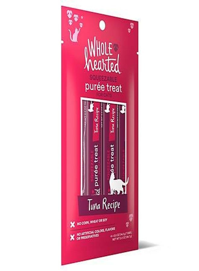 مكافآت WholeHearted للقطط، هريس التونة القابل للعصر، 4 أنابيب، 0.5 أونصة لكل أنبوب - Image 4