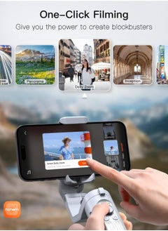 hohem iSteady XE 3-Axis Handheld Gimbal Stabilizer for Smartphone – Anti-Shake Technology, Smooth Video Recording, Compact & Lightweight Design, 360° Rotation, Long Battery Life, Perfect for Vlogging, Filming, Live Streaming, and Content Creation  - Image 4