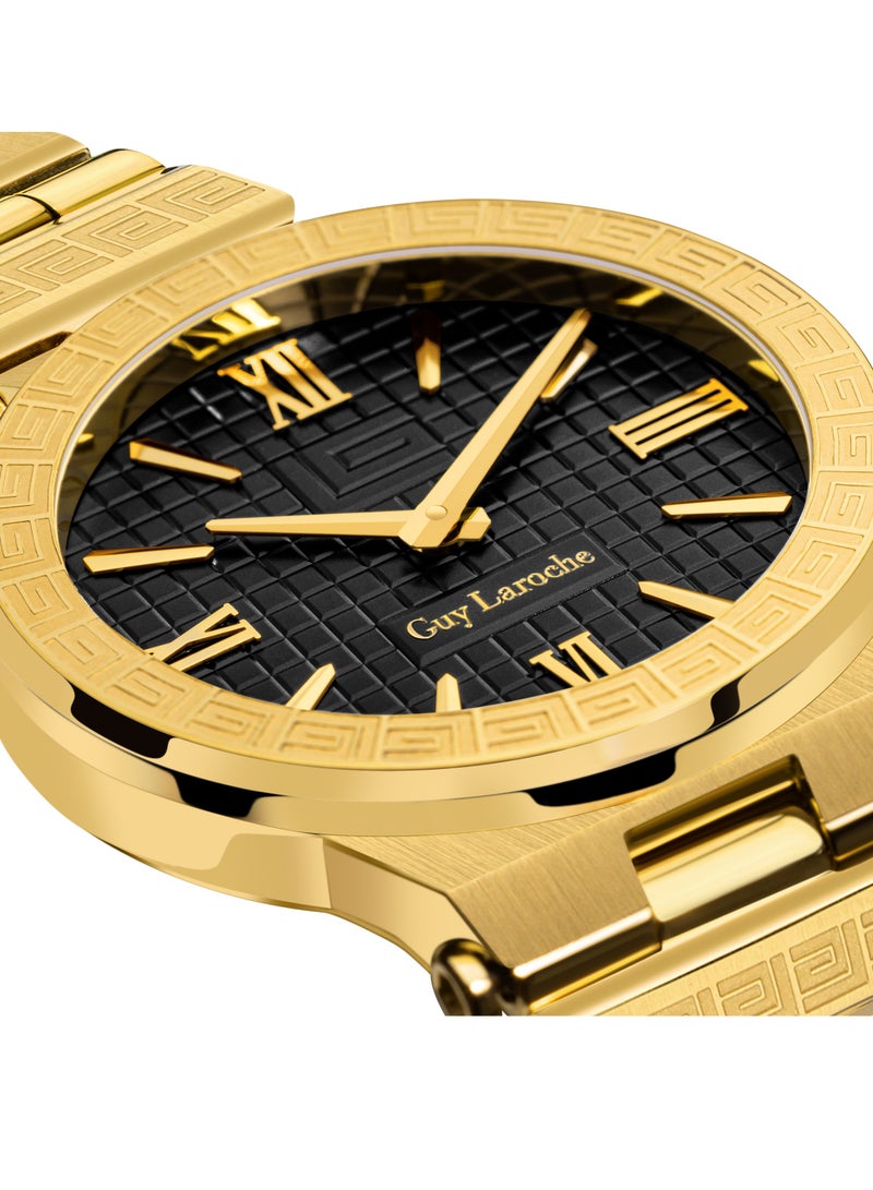 Guy Laroche Sacha Watch for Women with Gold Stainless Steel Bracelet 32 mm 5 Atm  - Image 4