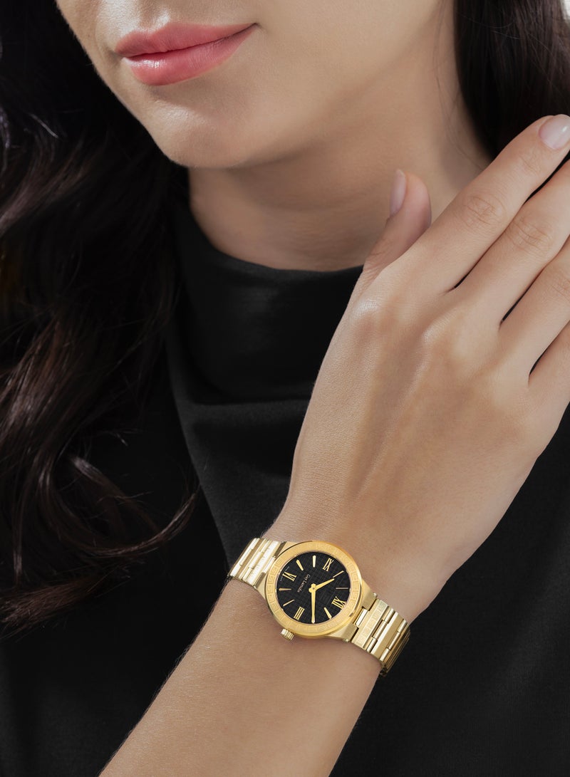 Guy Laroche Sacha Watch for Women with Gold Stainless Steel Bracelet 32 mm 5 Atm  - Image 5