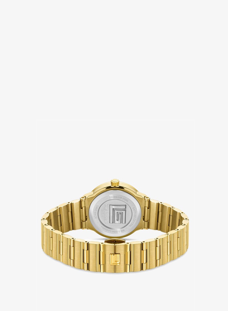 Guy Laroche Sacha Watch for Women with Gold Stainless Steel Bracelet 32 mm 5 Atm - Image 3