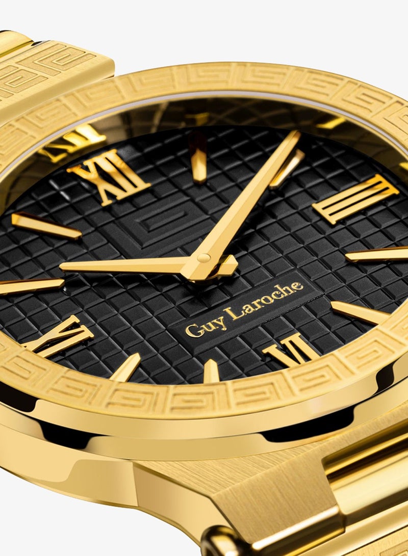 Guy Laroche Sacha Watch for Women with Gold Stainless Steel Bracelet 32 mm 5 Atm - Image 4