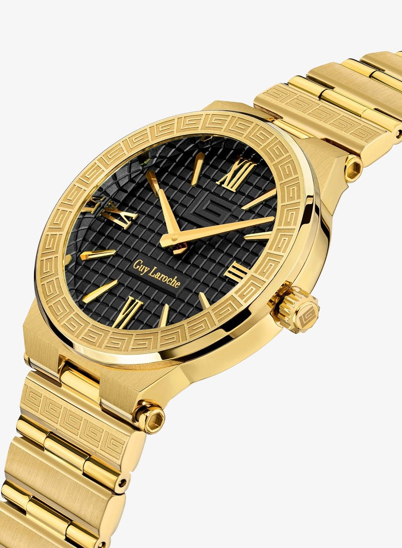 Guy Laroche Sacha Watch for Women with Gold Stainless Steel Bracelet 32 mm 5 Atm - Image 2