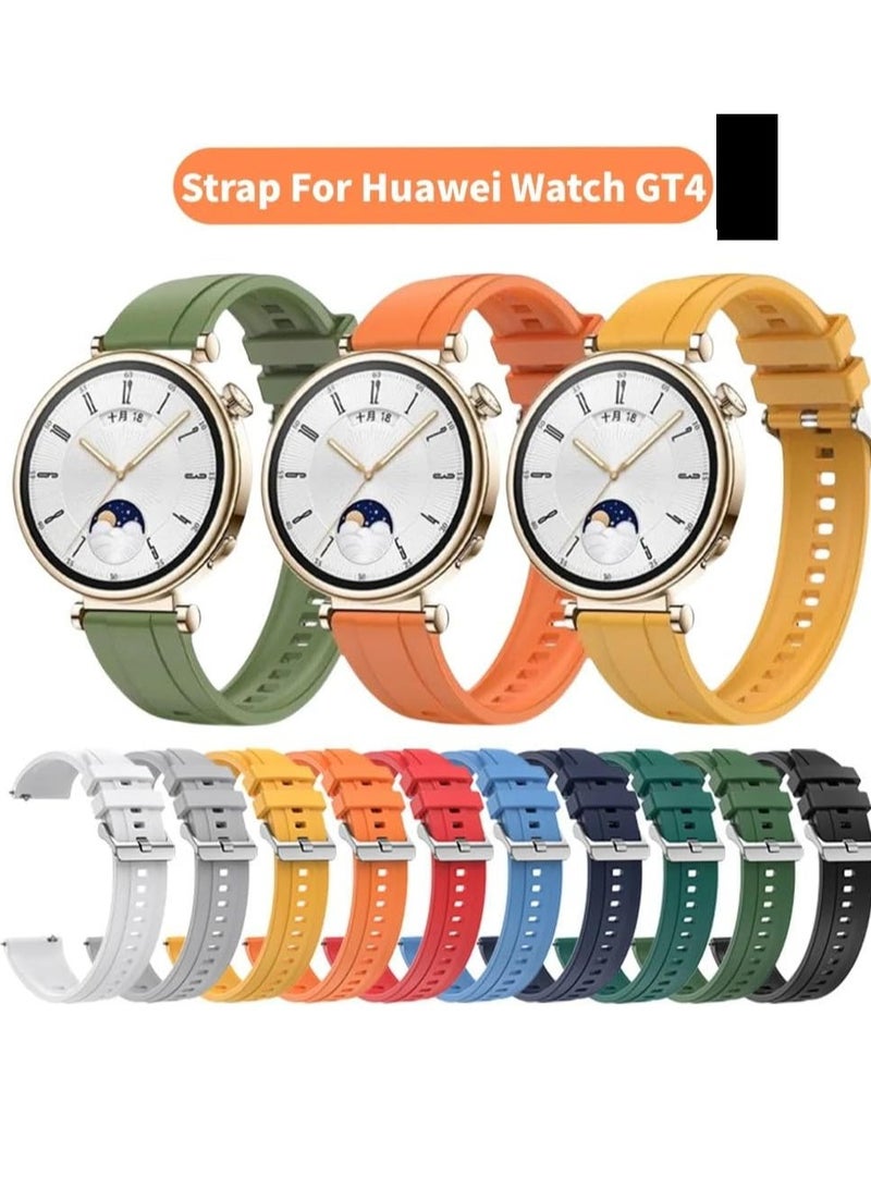 Silicone Straps Compatible with Huawei / GT5  / GT4 Sports Wristbands Replacement Waterproof Silicone Strap, 22mm - Image 3