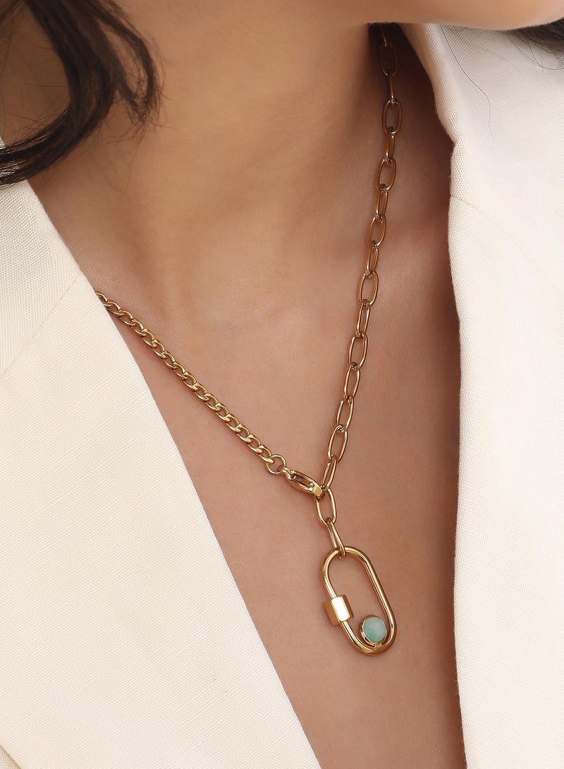 سوهي Women's The Industrial Lazuli Chain Necklace - Image 3