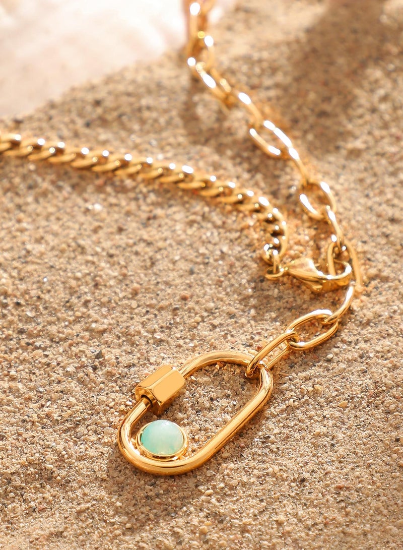 سوهي Women's The Industrial Lazuli Chain Necklace - Image 1