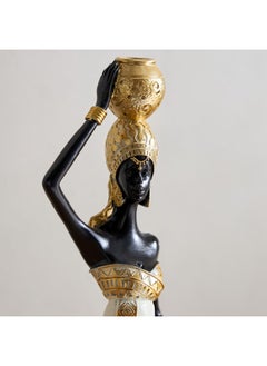Home Box Marcel Polyresin Lady with Pot on Head 11 x 8 x 41.5 cm  - Image 3