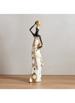 Home Box Marcel Polyresin Lady with Pot on Head 11 x 8 x 41.5 cm  - Image 1