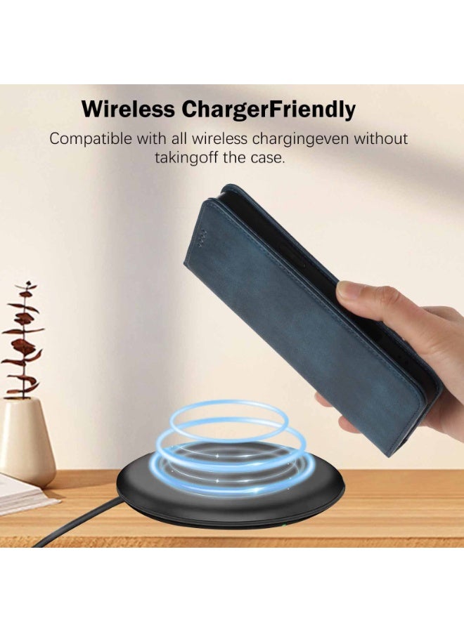 عام غطاء محفظة لريلمي نارزو 80X مع حامل بطاقات - نمط كلاسيكي، حجب RFID، غطاء جلدي قابل للطي، مقاوم للصدمات، مع حامل. - Image 2