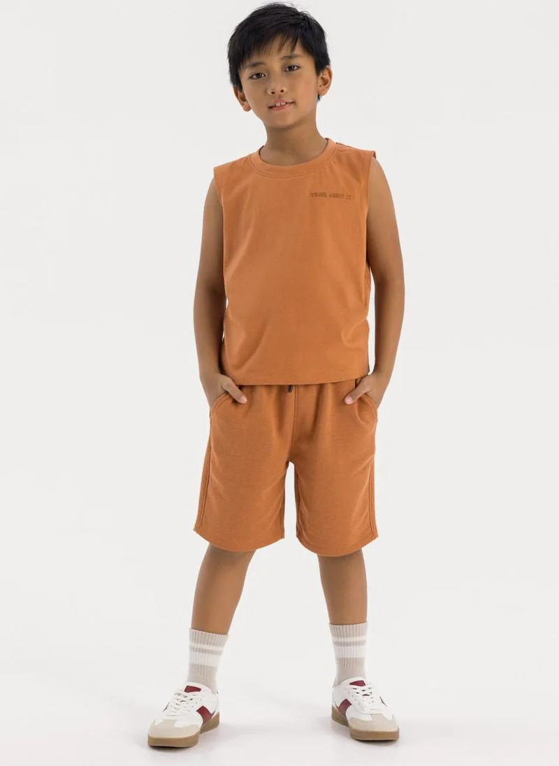 MINOTI Teen Boys Vest and Shorts Set