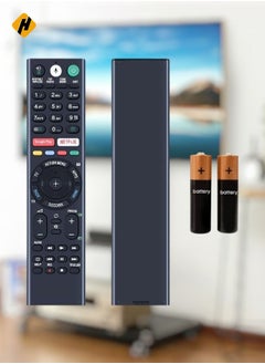 RMF-TX300E Sub RMF-TX200E RMF-TX200A Voice Remote Control Replacement for Sony Bravia TV KD-43XD8005, KD-55XE8505, KD-55XD8577, KD-65XE9305, KD-65ZD9, KD-75XD88, KD-85XD8505, FW-49XE8001 – Easy Setup, Voice Control, Battery Included