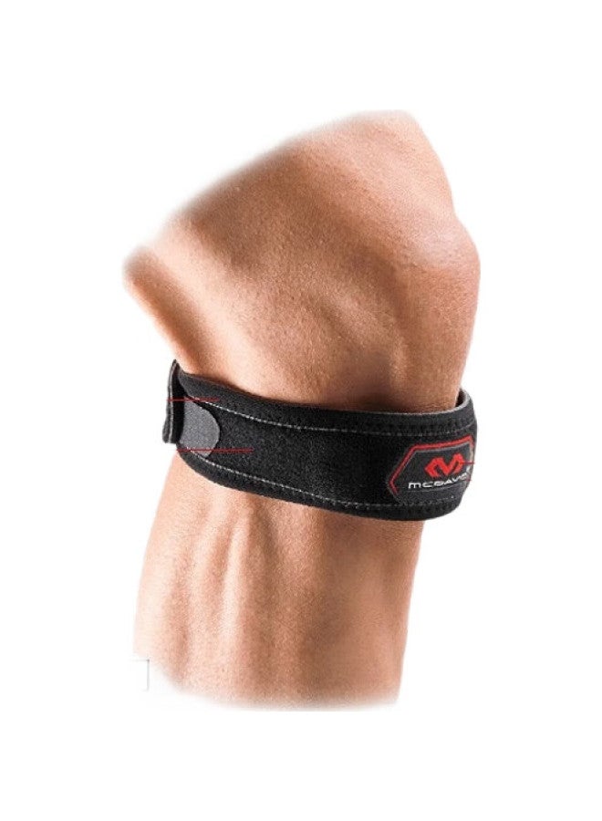 McDavid 414 Patellar Strap Knee Brace, Patellar Tendon Stabilization Compression Band, Running Sports Protection, One Size Fits All, Black - Image 3