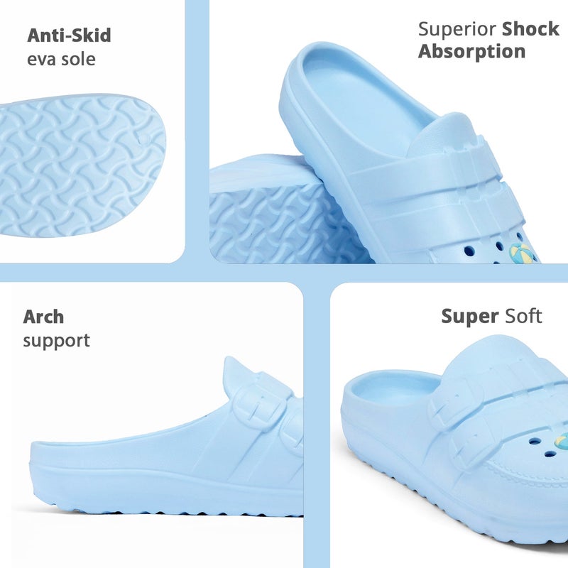 Face أحذية زرقاء مائية سهلة الارتداء للفتيات - Image 4
