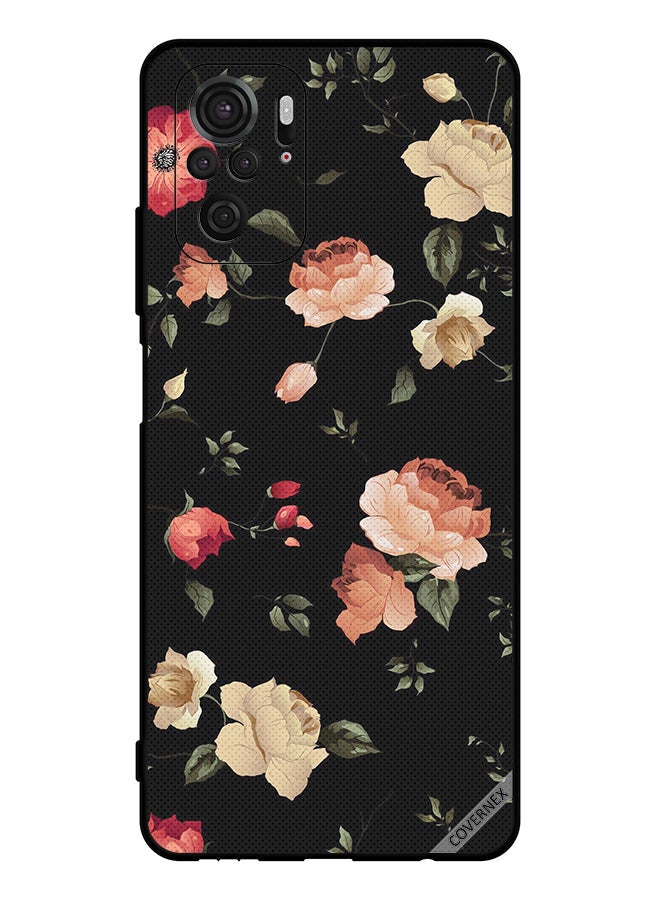 Covernex Protective Case Cover For Xiaomi Redmi Note 10S 4g Flower Art Wallpaper - Image 1