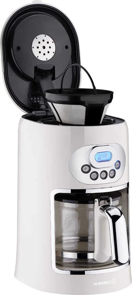 كوركماز Drippa LCD Vanilla Filter Coffee Machine