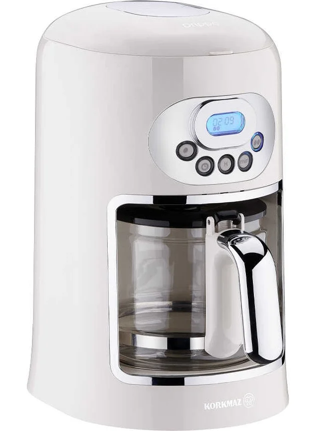 كوركماز Drippa LCD Vanilla Filter Coffee Machine