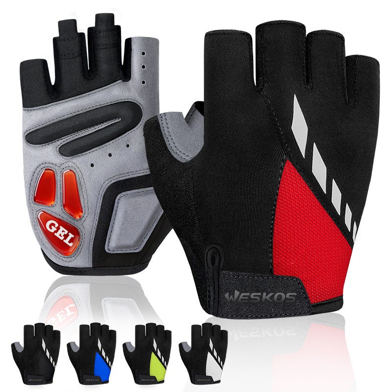 WESKOS Sports Gloves With Air Cushion Anti Slip Wear Resistant Protection For Fitness Cycling And Outdoor Activities - Image 1