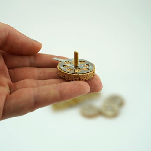 BlessedMart Wicks and Cork Floats for Orthodox Vigil Oil Lamps - Beeswax and Paraffin Wicks for Floating Candles, for Home or Church Use (Beeswax) - Image 4