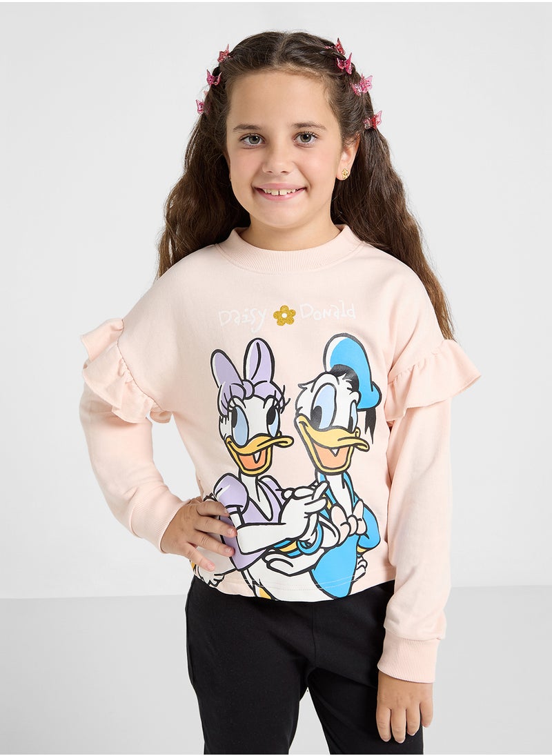 Disney Donald Duck Graphic Sweat Shirt  - Image 1