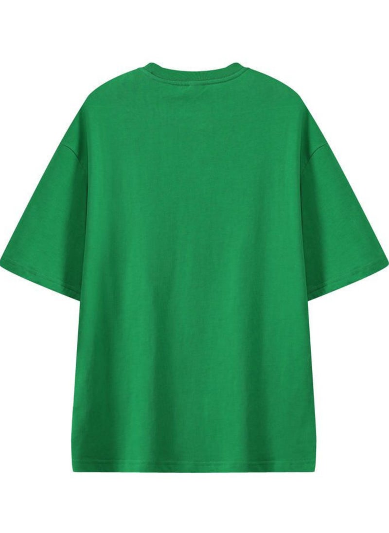 Thirty-One Unisex Simple Green Oversized T-shirt with 31 logo  - Image 2