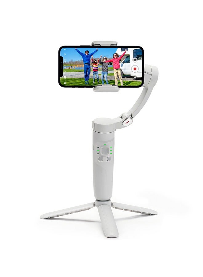 M1 3-Axis Gimbal مُثبت يدوي للهاتف قابل للطي محمول باليد سجل فيديو مدونة فيديو مضادة للاهتزاز مثبت لوازم الفيديو - Image 5