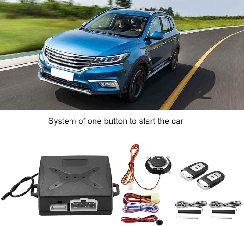 Start Stop Keyless,Car Alarm Security System,Universal Car Alarm System Engine Ignition Keyless Entry Push Button Remote Starter Keyless Entry System Standard Remote Starter - Image 4