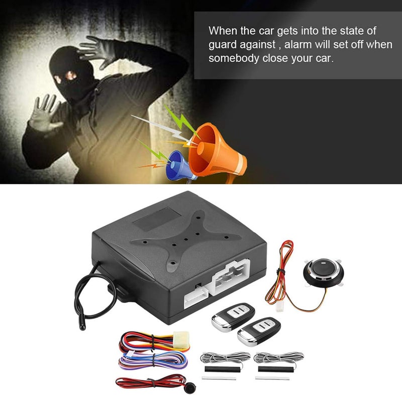 Start Stop Keyless,Car Alarm Security System,Universal Car Alarm System Engine Ignition Keyless Entry Push Button Remote Starter Keyless Entry System Standard Remote Starter - Image 2