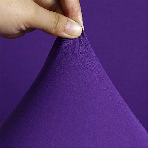 Dimatic 2 Pack Dining Chair Covers, Stretch Spandex Removable Washable Protector Chair Slipcovers for Dining Room Kitchen Hotel (Purple) - Image 3