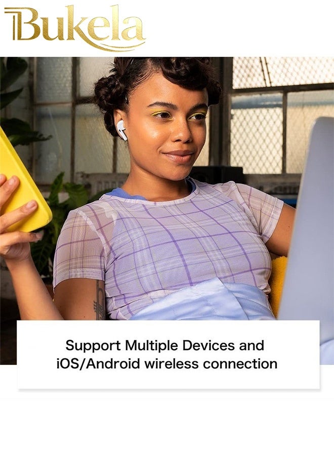 كيلا سماعات أذن لاسلكية، سماعات بلوتوث 5.3 في الأذن مع ميكروفون، ستيريو باس، سماعات أذن رياضية لنظامي التشغيل أندرويد وiOS - Image 5