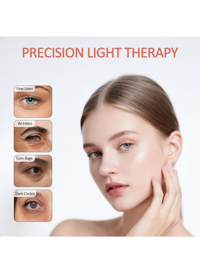 Under Eye Red Light Therapy Device, 4 Modes Red Light Therapy Glasses, Red 650NM Red Light Eye Mask for The Treatment of Eye Bags,Dark Circles, Periorbital Wrinkles and Rhytides - Image 3