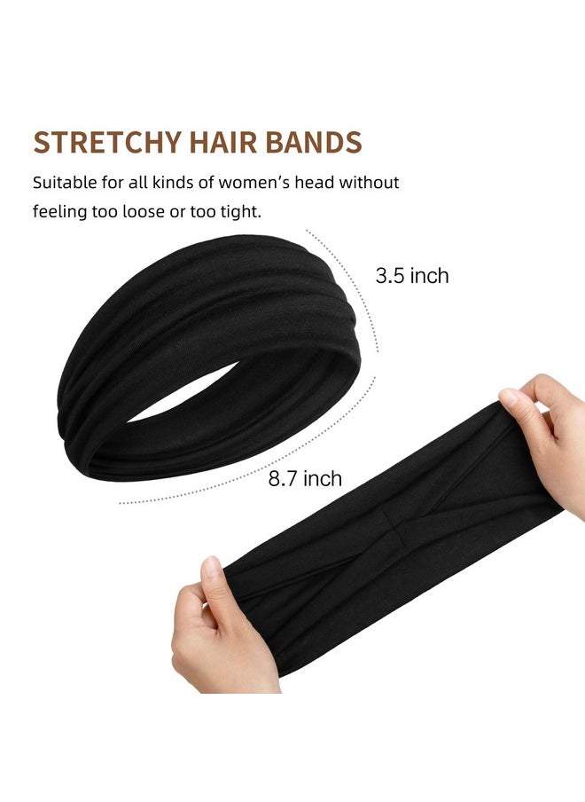 AKTVSHOW AKTVSHOW Headbands for Women Non Slip Head Band for Women’s Hair Wide Thick Sweat Hair Bands, Trendy Hair Accessories for Women's Yoga, Workout, and Fashion  - Image 3