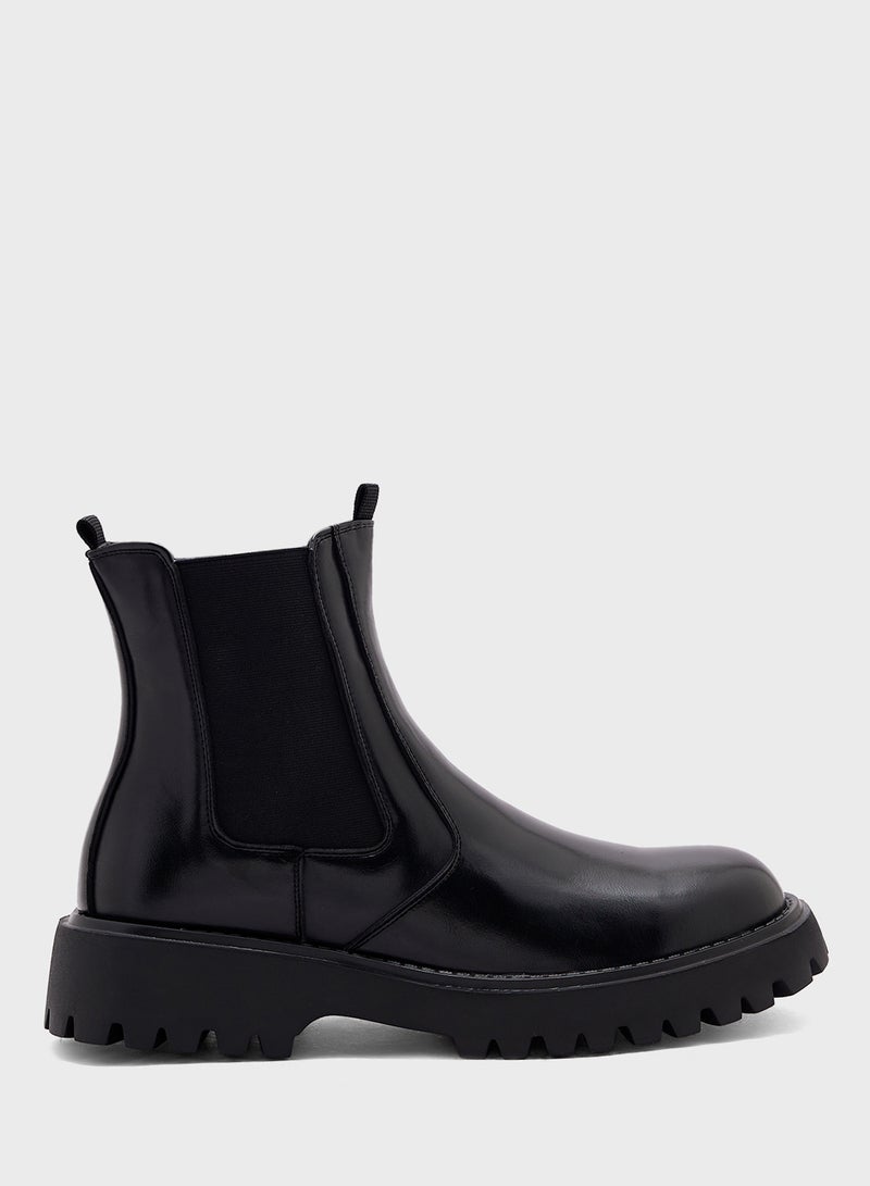 Robert Wood Men Combat Boots - Image 1