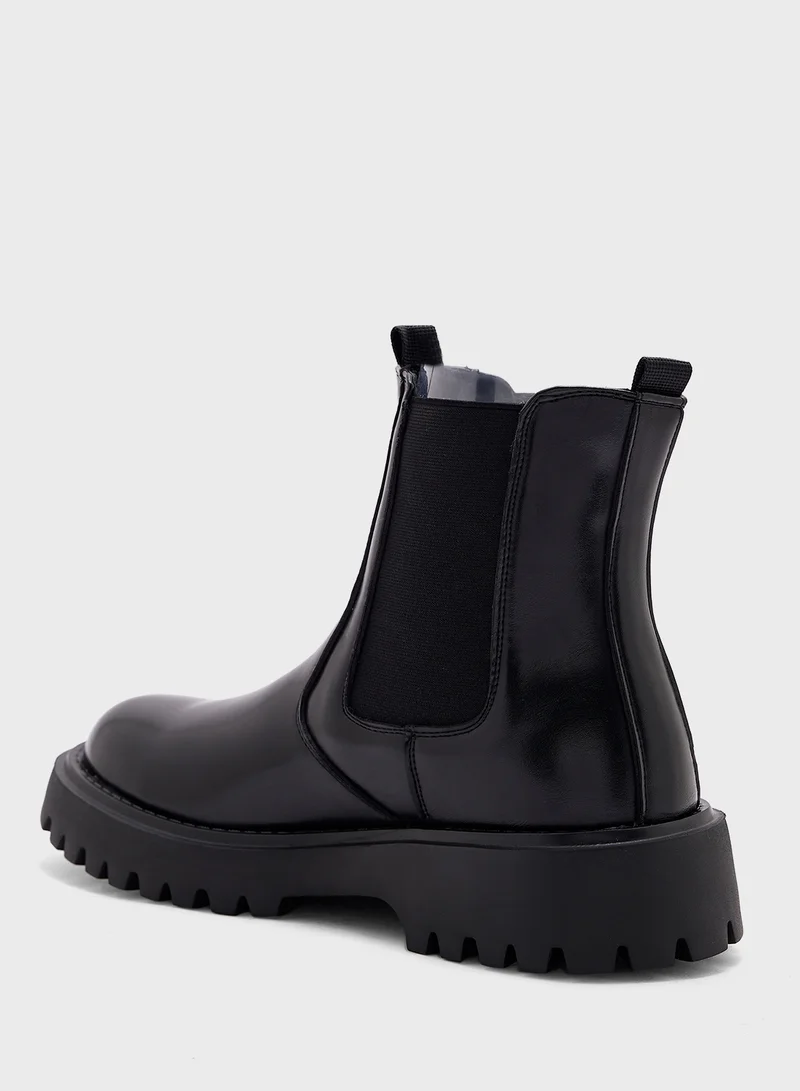 Robert Wood Men Combat Boots