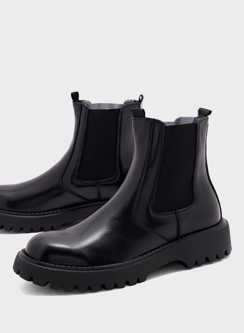 Robert Wood Men Combat Boots - Image 4