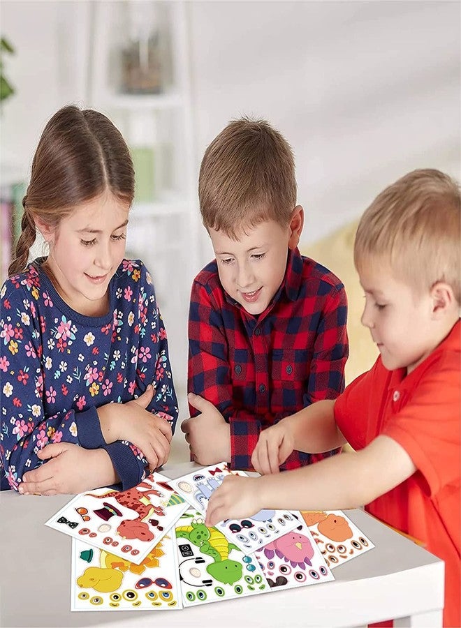 T-Antrix 24 Pieces Make Your Own Dinosaur Stickers for Kids Toddlers with Dinosaur System DIY Craft Kids Party Favor Supplies Crafts - Image 3