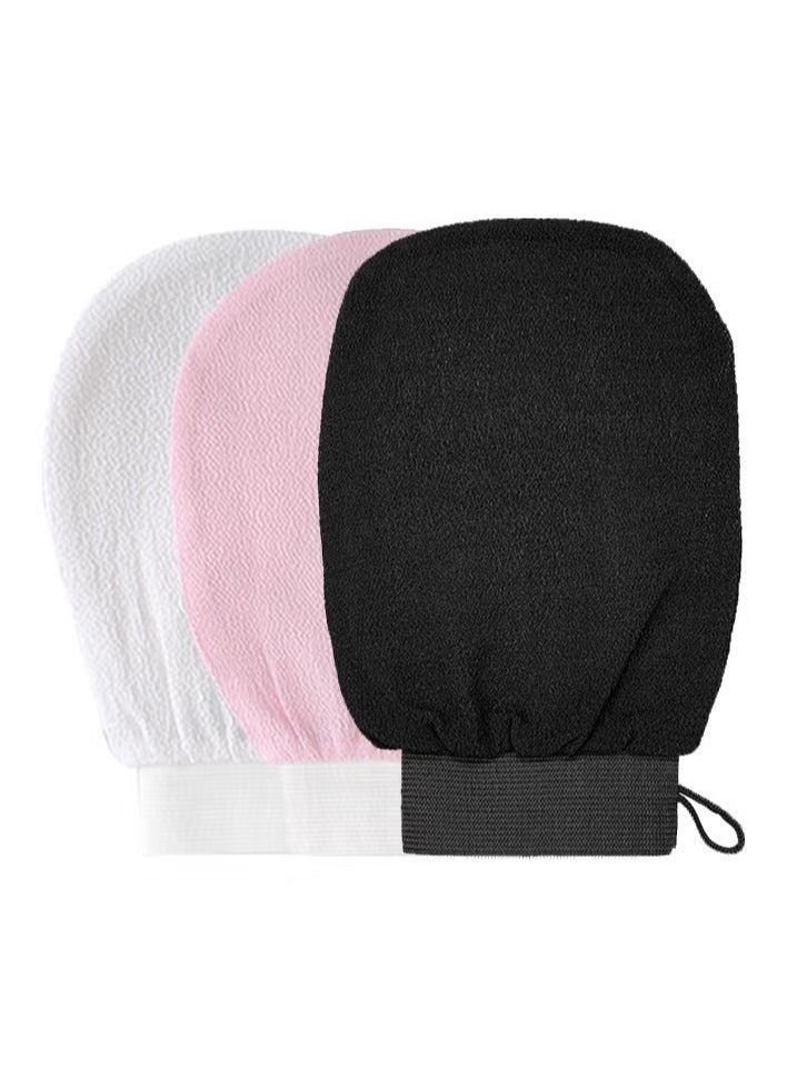 Generic 3-Piece Natural Silk Magic Body Cleaner Scrub exfoliating bath glove  - Image 1